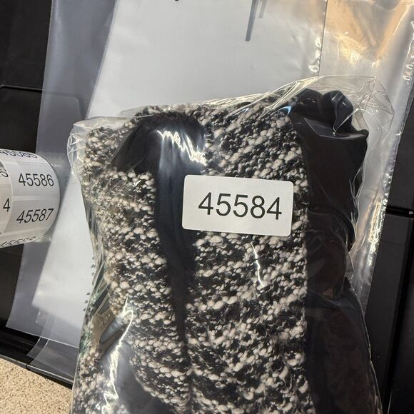 Cato Dress Women M Medium Gray Striped Shift Midi Button Long Sleeve Casual - Picture 6 of 6